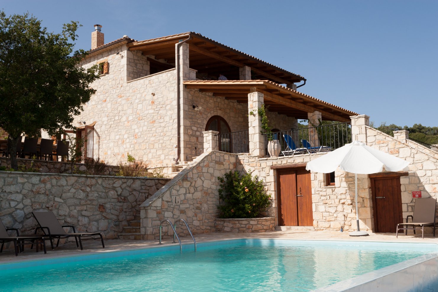 Zakynthos - Villa en pierre avec vue de rêve sur la mer